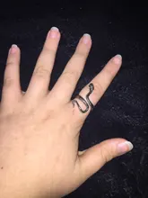 1 Uds estereoscópica nuevo Retro Punk muy grandes anillo de serpiente de la personalidad de la moda serpiente anillo ajustable con apertura de la joyería como regalo