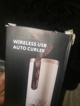 Rizador automático inalámbrico portátil, máquina rizadora LCD recargable por USB, herramienta de estilismo ajustable con temperatura