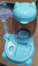 Alimentador automático de mascotas, para perros y gatos, depósito de comida de 2.2L y de agua de 528ml, suministro lento de comida