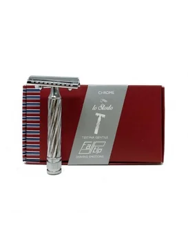 

Fatip Chrome Slant Close Comb Double Edge Safety Razor