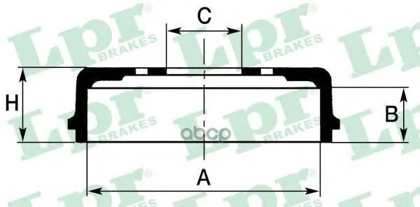 Барабан Тормозной Opel Corsa D 06- D=228,3мм Lpr 7d0657 Lpr арт. 7D0657