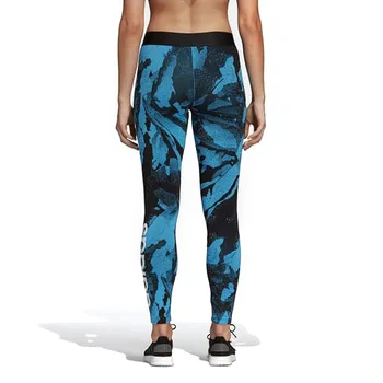 

Sport leggings for Women Adidas W E AOP TIGHT Camouflage Blue