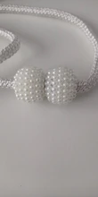 Curtain-Tie Accessoires Beaded Magnetic-Pearl-Ball Backs Buckle AT183 2pcs/Set