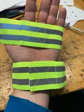 Bandas reflectantes elásticas para brazo, pierna y correas de tobillo, reflectantes de seguridad, cintas de correa para correr por la noche, caminar y ciclismo