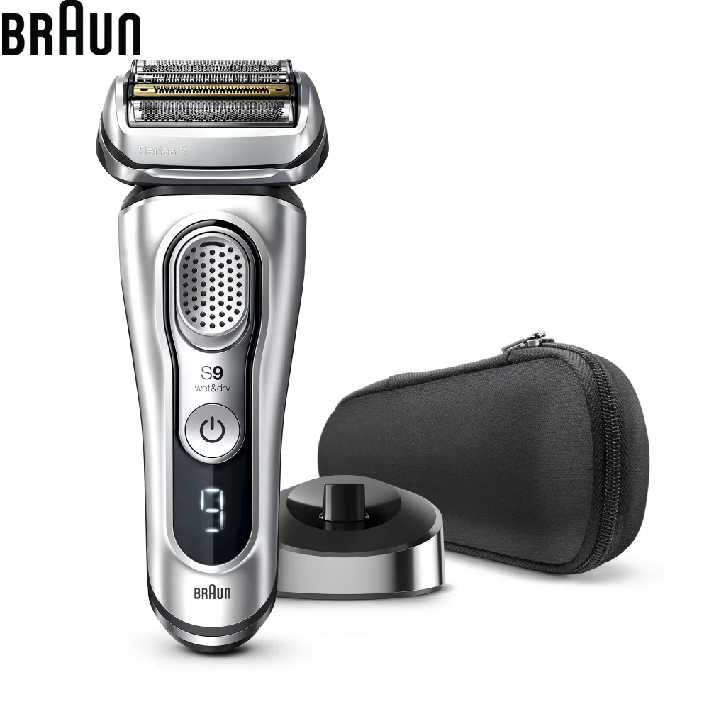 Электробритва Braun Series 9 9330s с зарядной станцией и тканевым футляром 9330 s