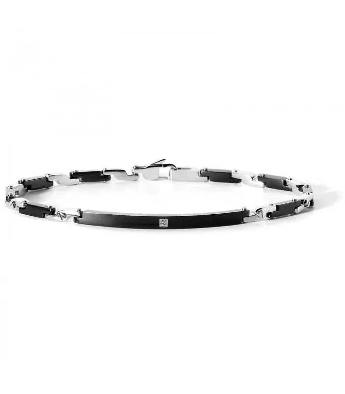 Кометы Браслет PVD сталь алмаз 0,05 Ct UBR 536