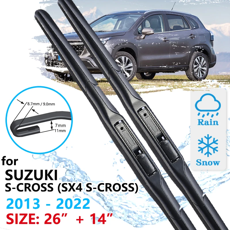 Spazzola tergicristallo anteriore auto per Suzuki s-cross SX4 JY 2013 ~  2022 tergicristalli parabrezza accessori 2021 2020 2019 2018 2017 2016 -  AliExpress
