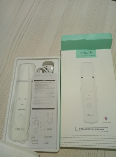 Отзыв о товаре ANLAN Ультразвуковой скрабер скруббер, ионная лопатка для чистки лица, пилинг, лифтинг для лица, удаление угрей, терапия красным светом для удаления черных точек blackhead remover узи чистка ультразвуковая чистка лица от пользователя S***a