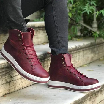 

Chekich Men Boots BURGUNDY, High Quality 100% Vegan Leather Men Boots. Shoe Boot, Sneaker Boot, Chaussure Boot, Uomo Boot, Young Man Boots, Chaussures De Jeunes Hommes, Leather Boots
