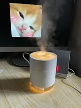 Humidificador de aire de montaña y nieve blanca, Difusor de Aroma ultrasónico USB de 500ML, luz calmante, aromaterapia para el hogar