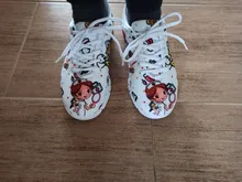 ELVISWORDS-zapatillas deportivas Kawaii con dibujo de enfermera para mujer, zapatos planos informales para la salud, diseño paramédico, transpirables, 2021