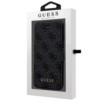 

IPhone 7 / 8 / SE Flip Cover case (2020) license Guess fabric Black