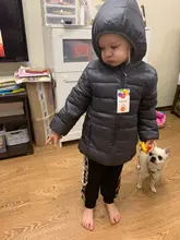 Chaqueta de invierno ultraligera para niñas, prendas de vestir con capucha, mono de nieve para niño, ropa de 2 a 8 años, 2020