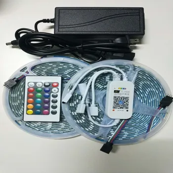 

LED Strip Lights 600LED with Remote-32.8ft Waterproof Flexible Tape Lights,Wifi 5050 RGB LED Light Strips Kit