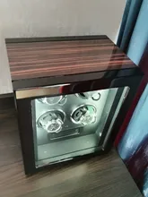 Caja enrolladora de reloj de alta gama, 2, 4, 6, 9, 12, 24, reloj mecánico con Motor de madera Mabuchi, pantalla táctil de cristal LCD, accesorios de almacenamiento
