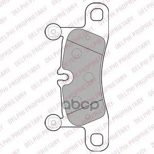 Колодки Тормозные Vw Touareg 3.0-4.2 10-/Porsche Cayenne 3.0-4.8 10- Задние Delphi Lp2233 Delphi арт. LP2233