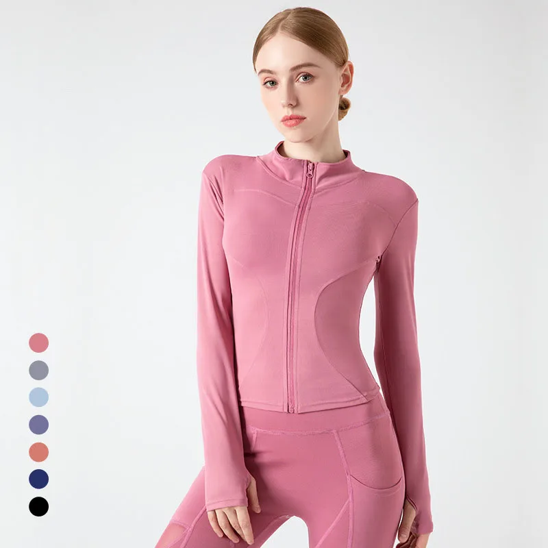 Yoga jacket yoga wear sports jacket Women Long Sleeves Sports Running Shirt Yoga Jackets