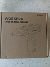 WORKPRO-Destornillador eléctrico inalámbrico 12V, mini controlador de potencia inalámbrico, batería de iones de litio CC de 3/8 pulgadas, 2 velocidades