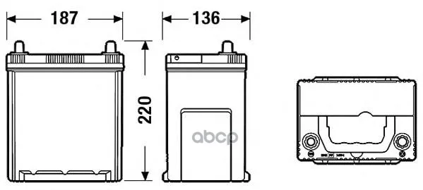 Аккумуляторная Батарея 38ah Deta Senator3 12 V 38 Ah 300 A Etn 0(R) Korean B1 187x127x220mm 10.9kg DETA арт. DA386