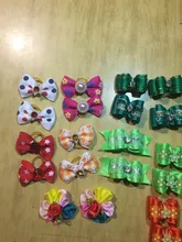 Small Dog Product Hair-Clips Grooming-Accessories Rubber-Band Pet-Dog Cat 10pcs/Lot Hand-Made