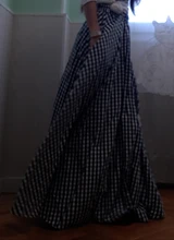 Faldas largas a cuadros para mujer, Faldas plisadas Vintage con cremallera, estilo bohemio con bolsillos, 2020