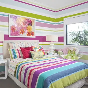 

Wall mural-Bright stripes - 200x154 cm