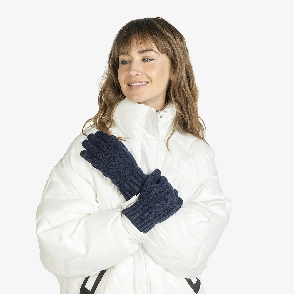 Перчатки женские синие KEDDO 398701/22-03