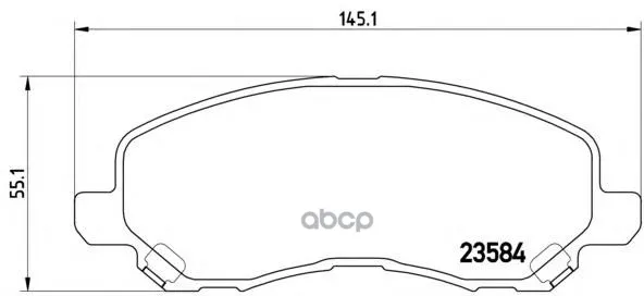 Колодки Тормозные Mitsubishi Asx/Lancer/Outlander/Dodge Caliber Передние Brembo P54030 Brembo арт. P54030