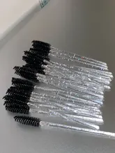 Zwellbe nuevo desechables de buena calidad 25 unids/pack pestañas maquillaje para pestañas cepillo Mini varillas de rímel cepillo utensilio de extensión de pestañas