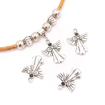 

20 units 18x23mm silver angel Necklace jewelry pendant Jewelry Findings D-3-487