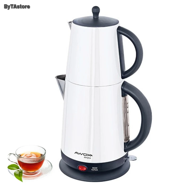 

New ! Stainless Turkish Tea Maker Automatic Ergonomic Fireproof Electric Machine Tea Pot With Hidden Resistance-FREE SHIPPING