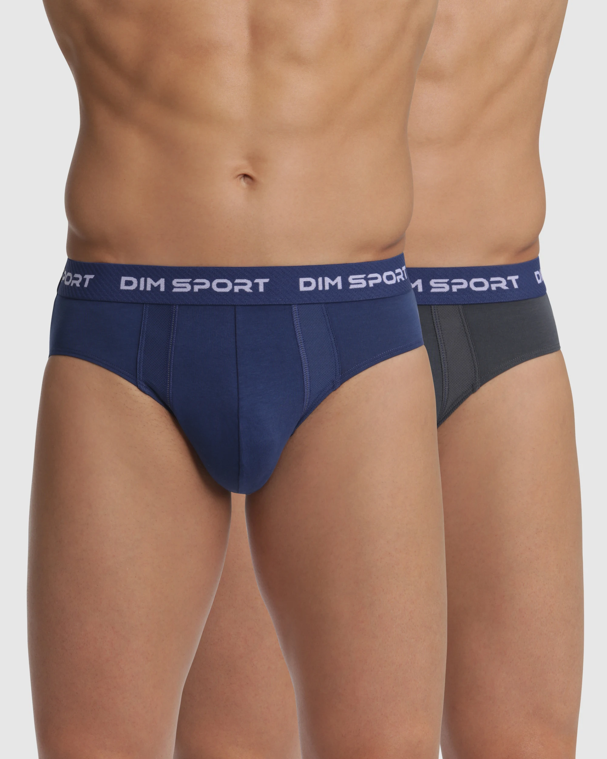 DIM Pack of 2 men's sneakers in stretch cotton with breathable mesh