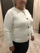 Suéter de piel de visón para mujer, cárdigan de manga larga holgado de terciopelo para otoño e invierno, novedad de 2020