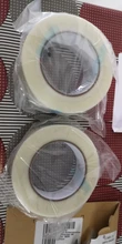Cinta de fibra de vidrio resistente de 50M, cinta de rayas transparentes de un solo lado, adhesiva de fibra de vidrio, embalaje de flejado Industrial, sello fijo