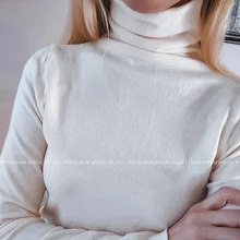 Jerséis de mujer de cuello alto 2020 Otoño e Invierno suéter de punto de jersey de manga larga Mujer suéteres Tops de Jersey para mujer