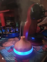 Oil-Diffuser Humidifier Usb Essential-Aroma Wood-Grain Ultrasonic Mist-Maker Led-Light