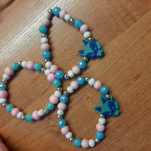 Pulsera de madera con perlas de imitación Multicolor de 12 estilos para niños, pulsera de moda para niñas, proveedor de decoración de joyería