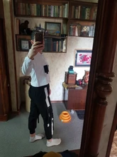 2021 primavera otoño mujer Streetwear carga sueltos pantalones de cintura alta pantalón de mujer 2 pieza Top de manga larga con pantalones Casuales