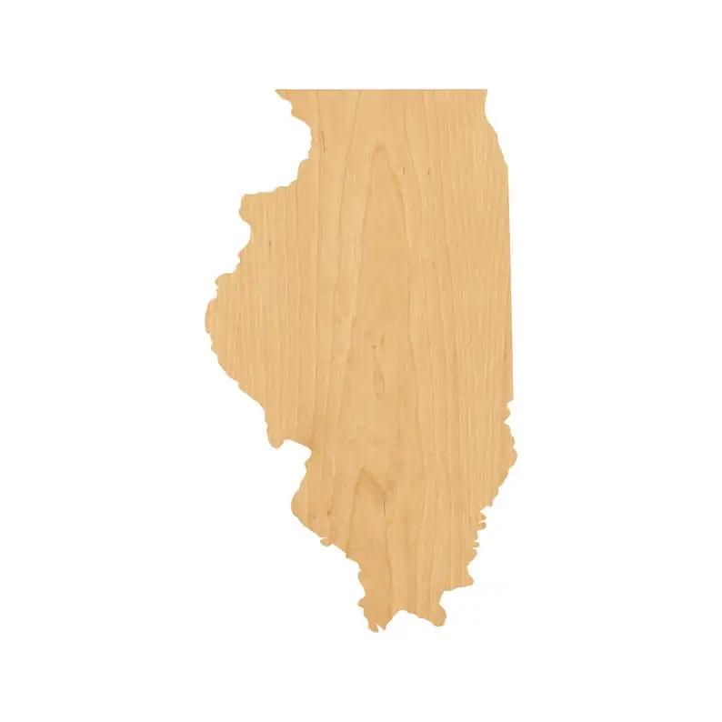 Illinois лазерная резка деревянная форма ремесло поставка-Незавершенный