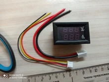 0,56 pulgadas Mini Digital voltímetro amperímetro DC 100V 10A Panel Amp voltios medidor de corriente de voltaje probador Azul Rojo de doble LED pantalla