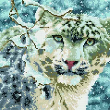 Алмазная мозаика EF 258 Взгляд снежного барса 30*40