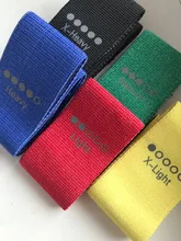 Juego de bandas de resistencia para Yoga, 5 colores, gomas para entrenamiento de cadera y muslo, cintas elásticas para Fitness, entrenamiento en gimnasio