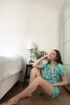 

Trendyol Printed Knitted Pajamas Set THMSS20PT0317