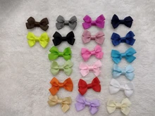 20 piezas, tienda de lazos del pelo, pinza de cocodrilo, cinta de grogrén para niña y bebé