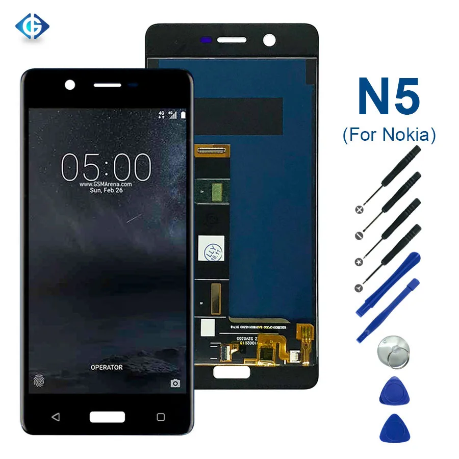 

5.2'' LCD For Nokia 5 LCD Display Touch Screen Digitizer Assembly Replacement For Nokia5 N5 TA-1008 TA-1030 TA-1053 Screen Part