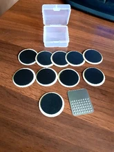 Herramienta de reparación de neumáticos de bicicleta, parche adhesivo de secado rápido, sin pegamento, 10 Uds.