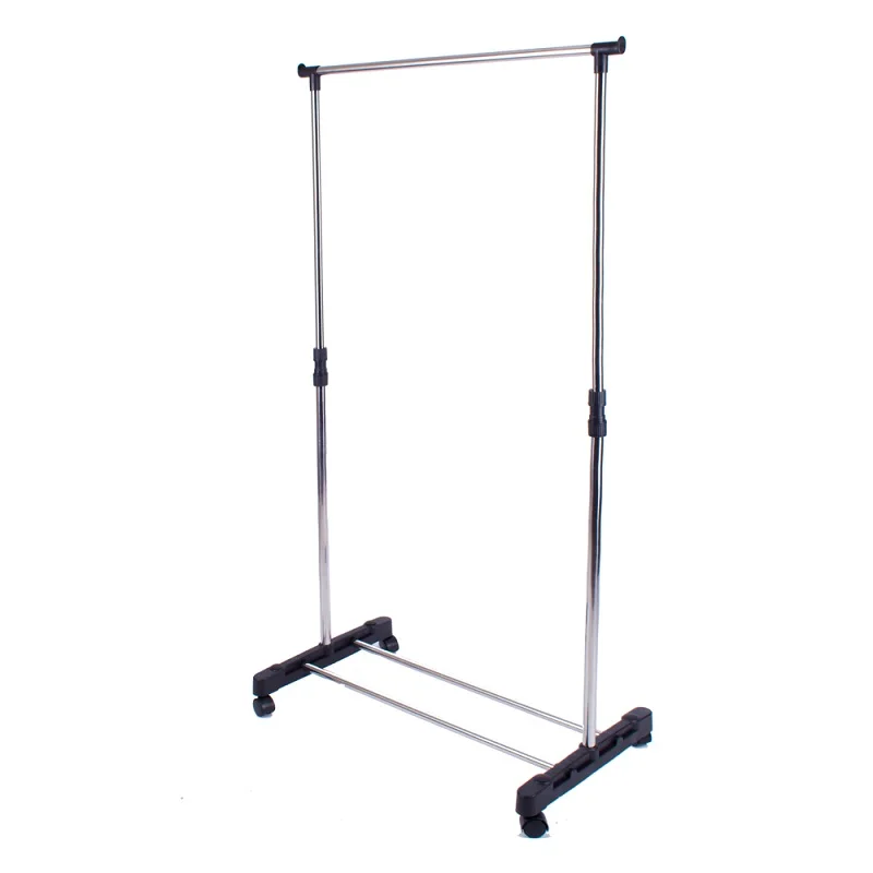  single standing clothes rack floor rack extending and mobile muiltifunctional rack on wheels stainl