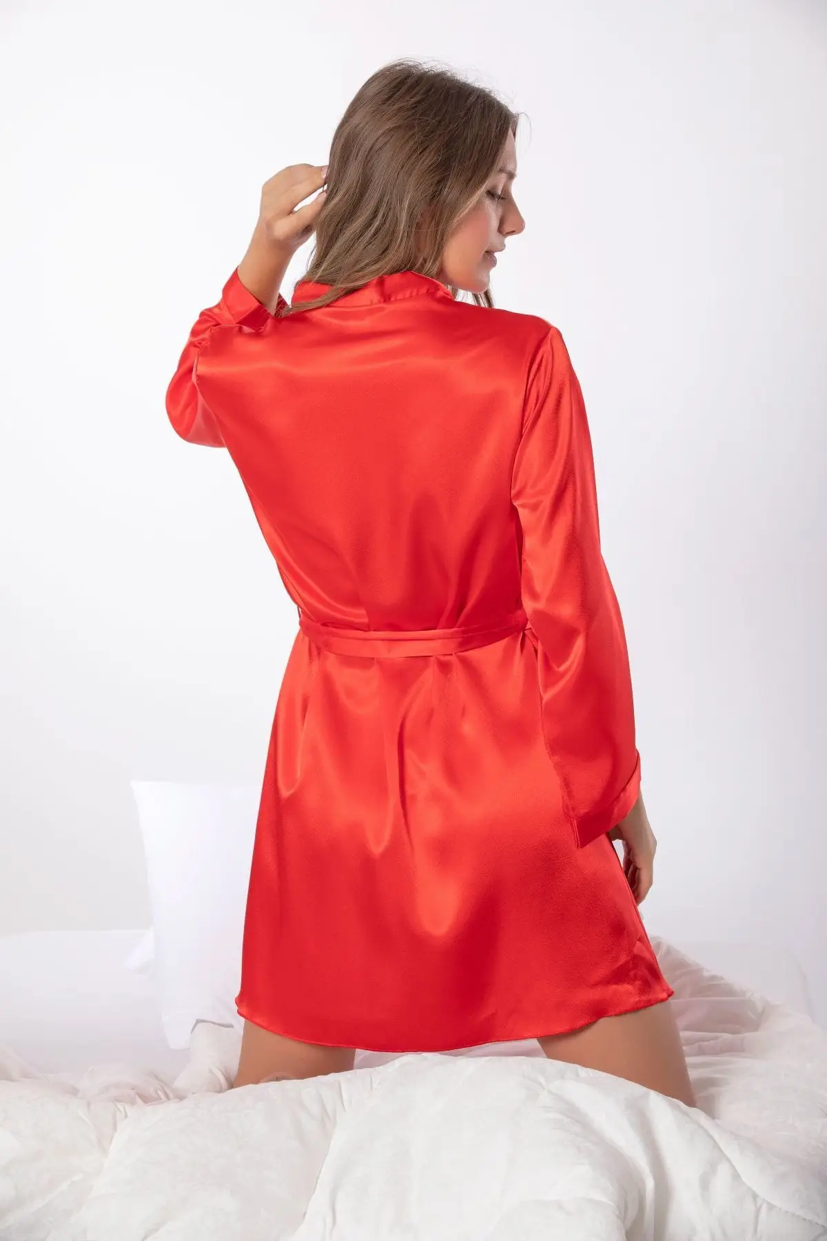 Black Pearl Women 'S Satin Dressing Gown