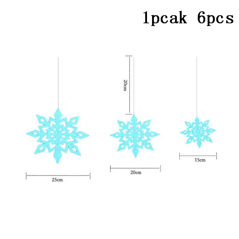 Рождественские снежинки украшения окна полые Снежинка из бумаги Гирлянда Висячие рождественские украшения год Noel Декор - Цвет: Set D