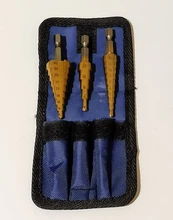 3pc Hss conjunto de broca de paso cono cortador agujero cónico métrico 4 - 12 / 20 / 32mm 1 / 4 titanium de metal recubierto de hex brocas de sierra